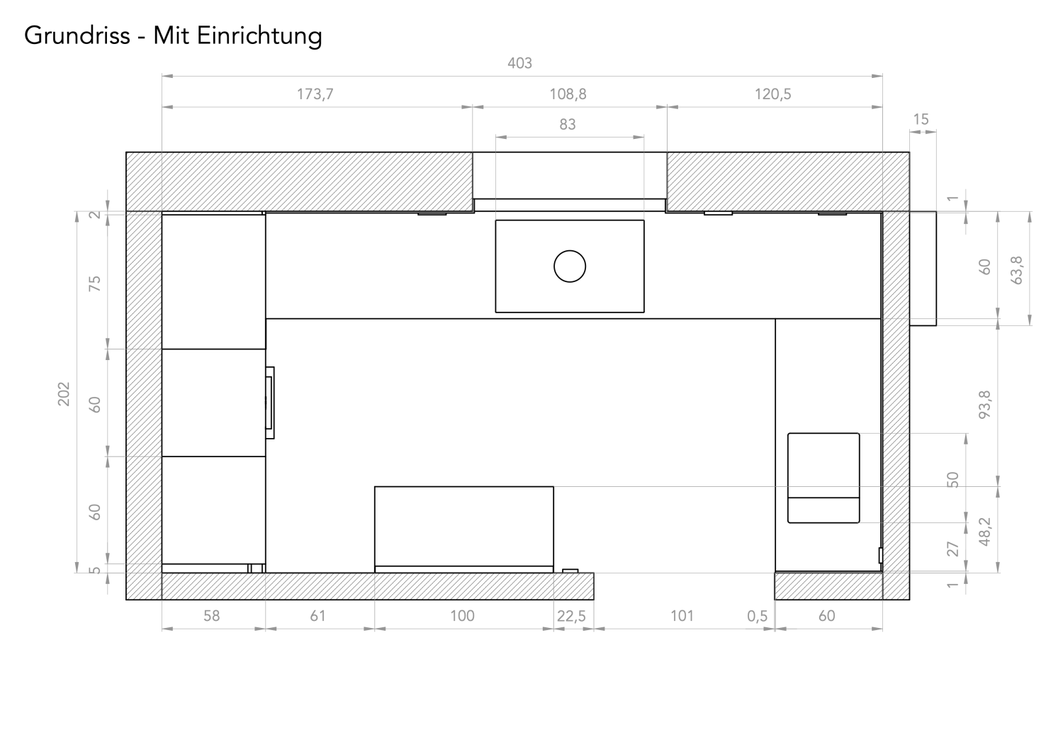 Grundriss - Mit Einrichtung