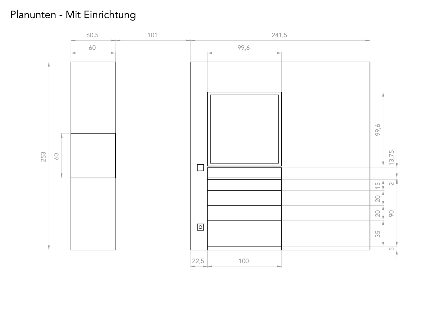 Planunten - Mit Einrichtung