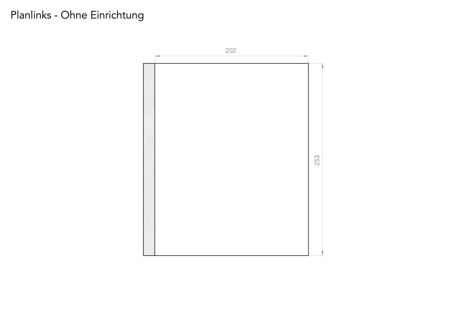 Planlinks - Ohne Einrichtung