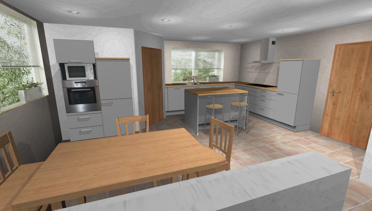 Küche in grau + Seitenwangen Insel.JPG