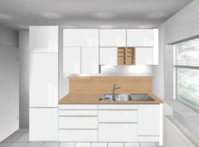 Highboard rechts, Flaschen links.JPG