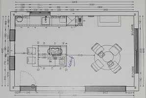 Raummaße Küche - Aufmaß Küche der alten Küche.jpg