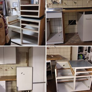 Brotschneidmaschine - alter Schrank