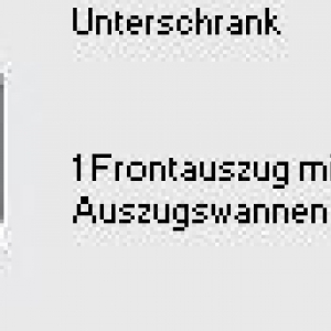 30erUnterschrank Frontauszug