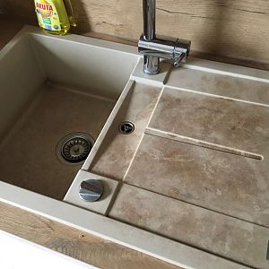 Silgranit Spüle dirty-brown-beige