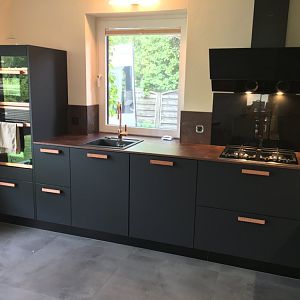 Rational Küche Mattlack im Kupferlook