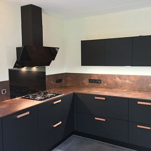 Rational Küche Mattlack im Kupferlook