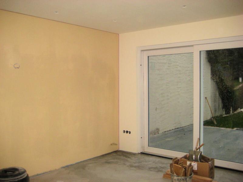 Das Ganze mit Farbe: Wohnzimmer in Sand und Magnolienweiß (Magnolie, ich weiß ;-))