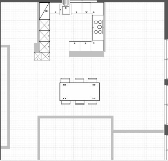 Geplante neue Küche