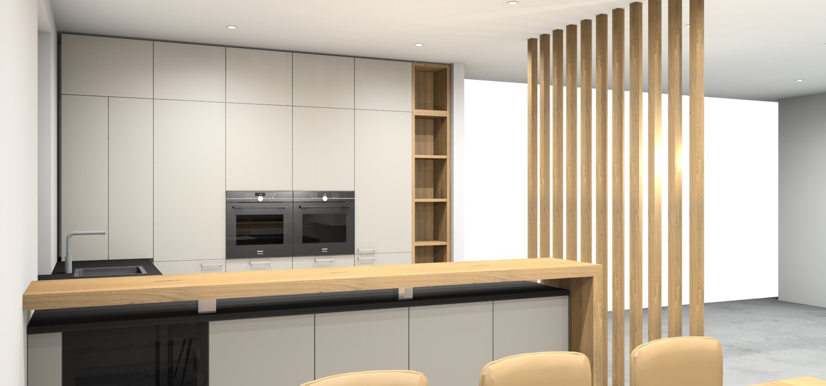 Planungsdetail Raumteiler