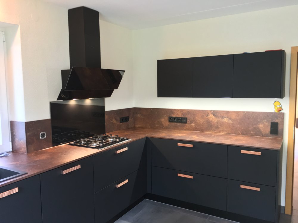 Rational Küche Mattlack im Kupferlook