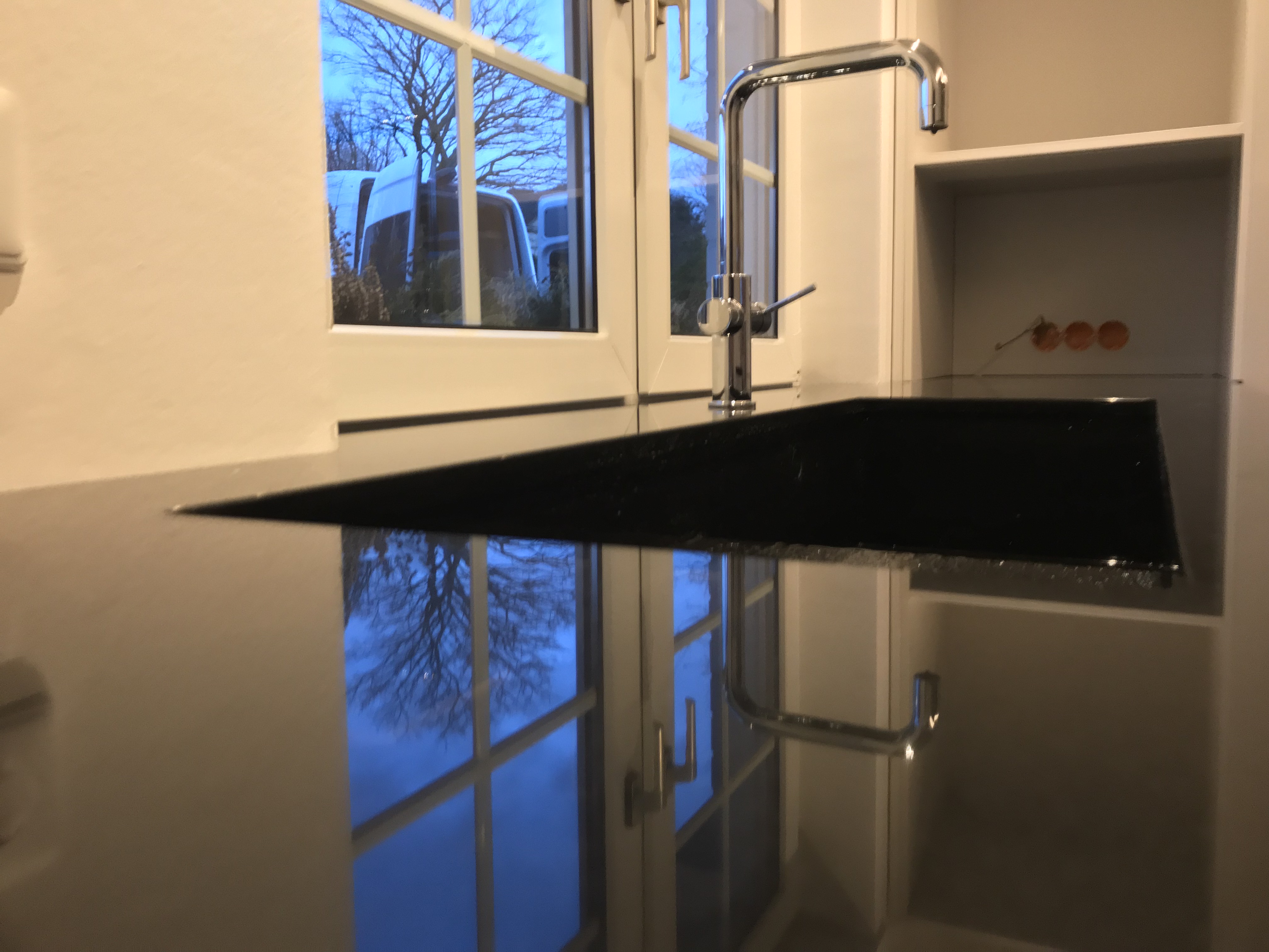 Spülbecken aus Granit