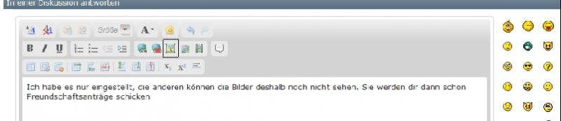 Symbol um Grafikadresse im aktuellen Beitrag zu verlinken, damit dort Grafik angezeigt wird.