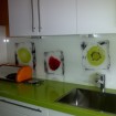 Küchenrückwand aus Glas Quarzkomposit Arbeitsplatte