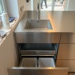 Warendorf Küche mit Edelstahl Inselblock - Müllsystem Naber Cox