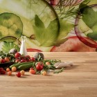 Lechner Küchenarbeitsplatten - Glasrueckwand M76 Summer salad