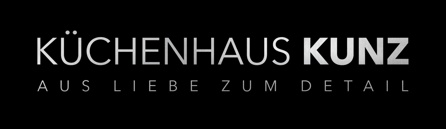 Kuechenhaus-Kunz-Logo-Unterzeile-3D-auf Schwarz