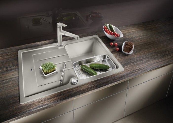 Sorgt in Mini-Küchen für maximalen Komfort: Blanco Classic Neo 45 S für 45 cm breite Unterschränke.