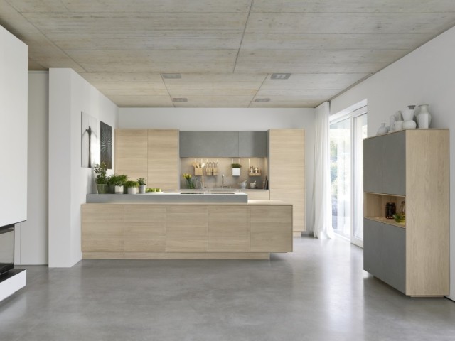 Team7 Filigno schafft fließende Übergänge zwischen Küche, Ess- und Wohnbereich